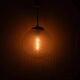 Vintage Mid Century Modern round glass pendant light