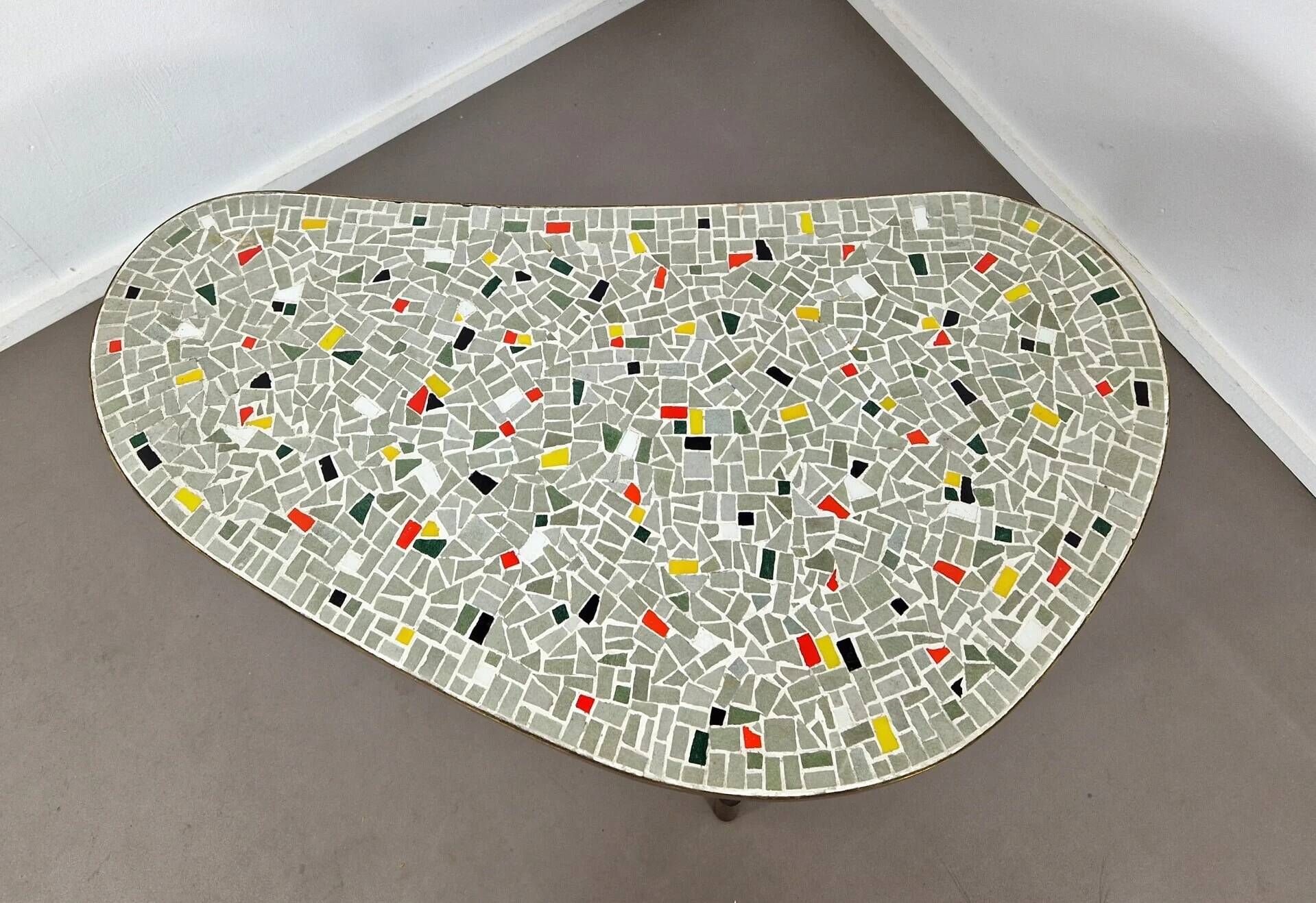 Mid-century mosaic coffee table