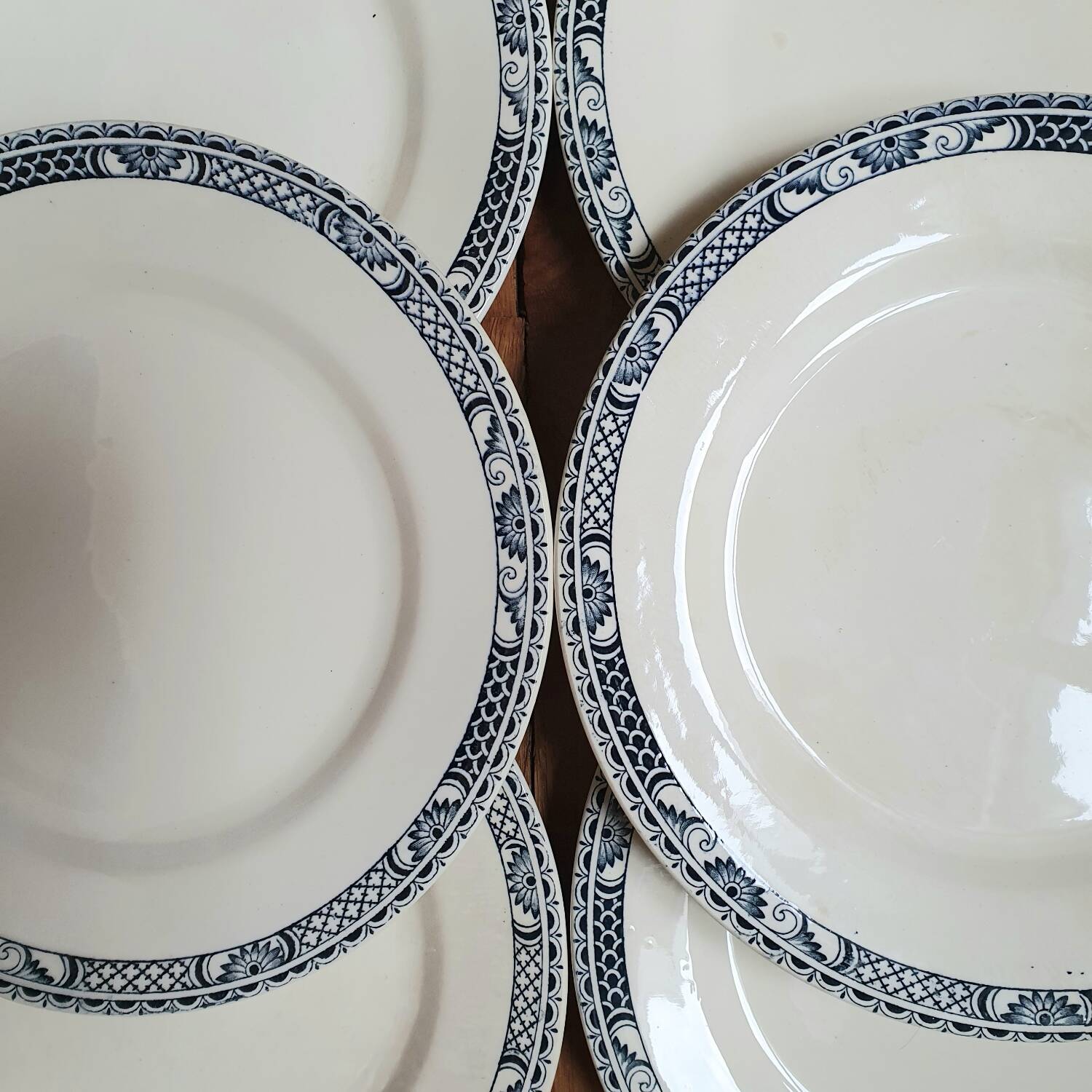 6 assiettes plates Terre de Fer