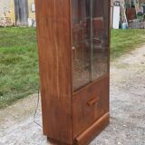 Art deco walnut showcase