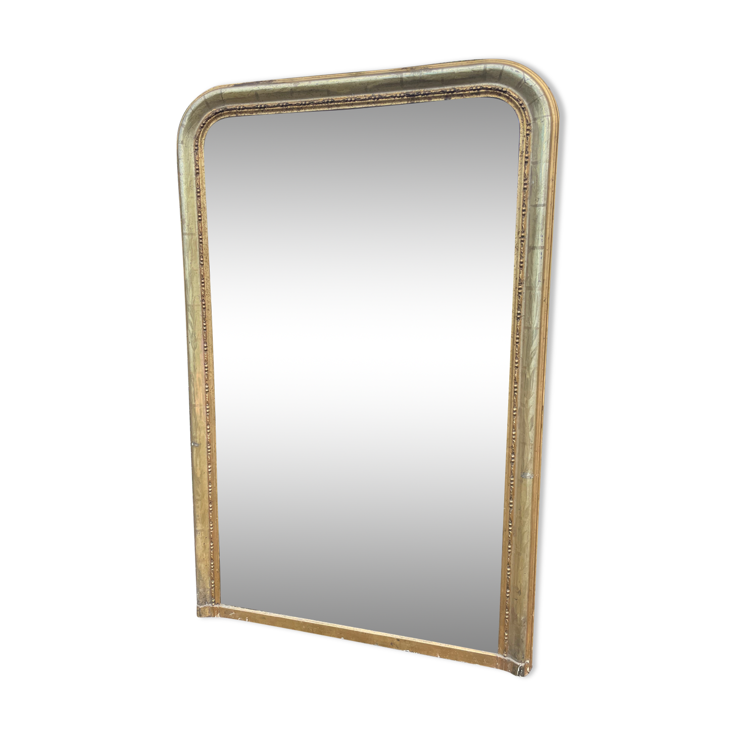 Louis Philippe period mirror with 19th gold leaf