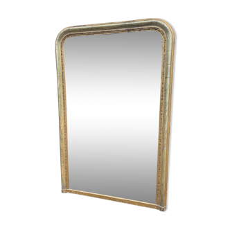 Louis Philippe period mirror with 19th gold leaf