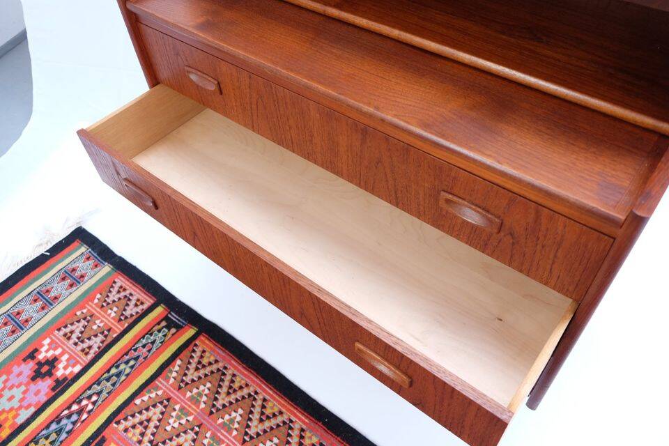 Vintage Danish secretary from the 1960s/70s, in teak, mid-century style.