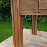 Petite table basse bois brut