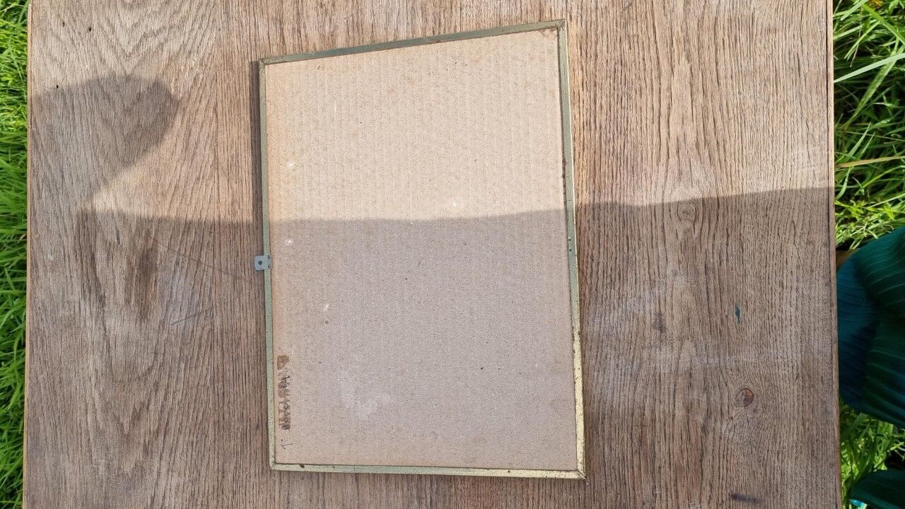 Old rectangular mirror