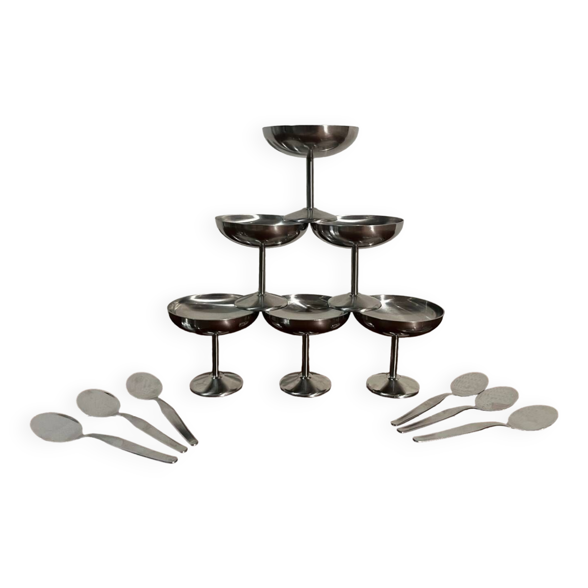 Ice sorbet cup with spoon Guy Degrenne