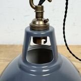 Vintage Industrial Grey Painted Pendant Lamp
