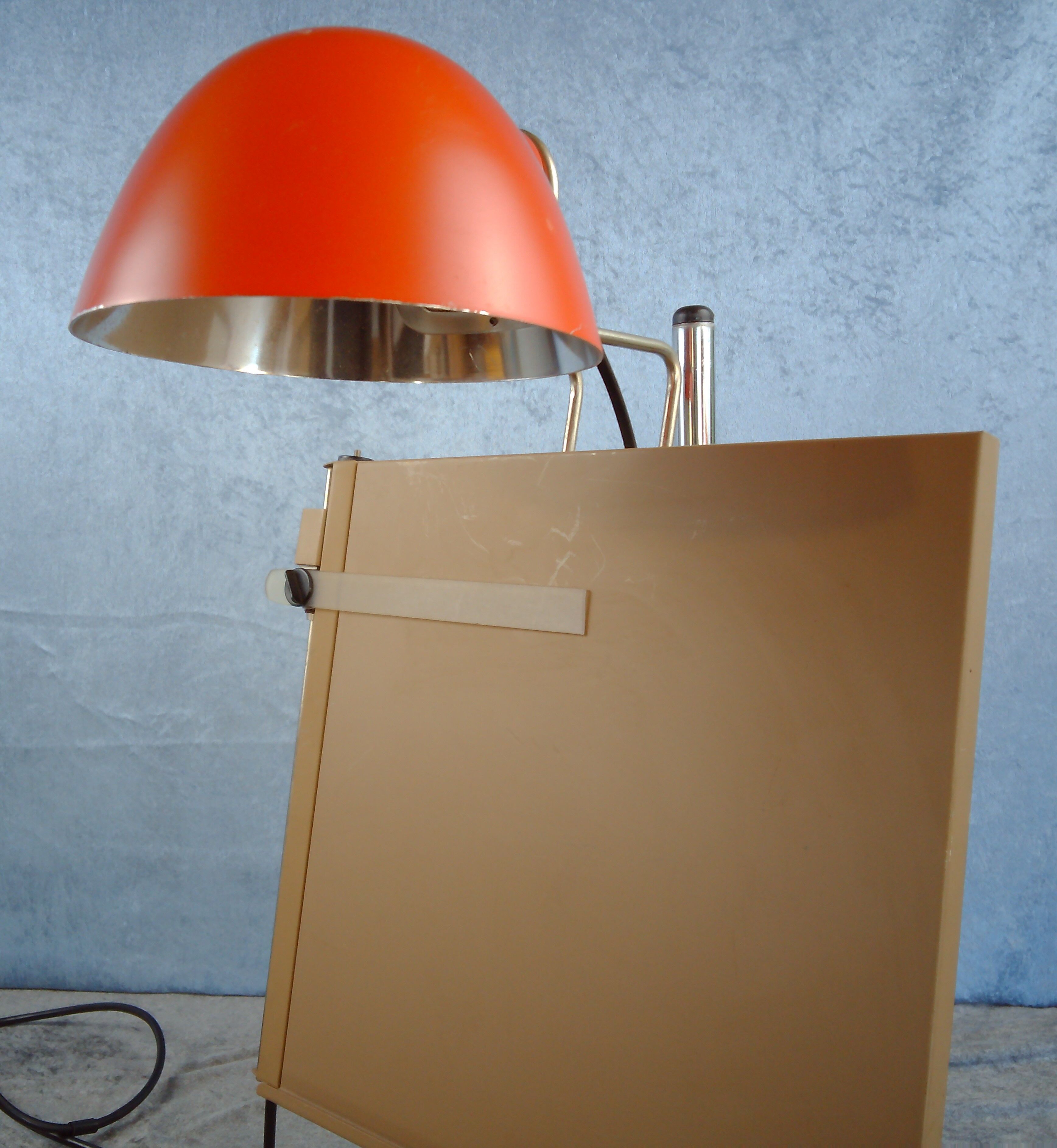 Architect lamp with tablett, Falkenberg Belysning, Sweden. 1960/70's