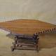 Table ajourée en bois 1980