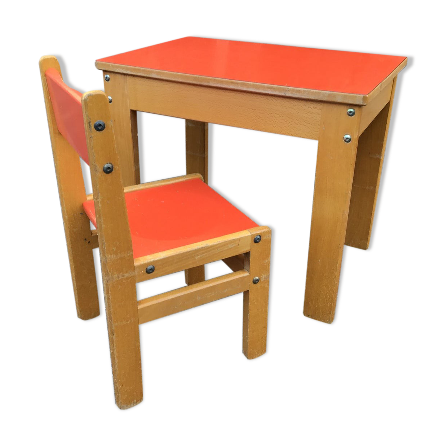 School desk and children's chair