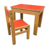 School desk and children's chair