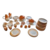 Heinrich Germany complete service in white and orange porcelain Space Age 1970