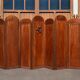 Art Deco screen with 7 panels carved with the insignia of the Foreign Legion, circa 1940