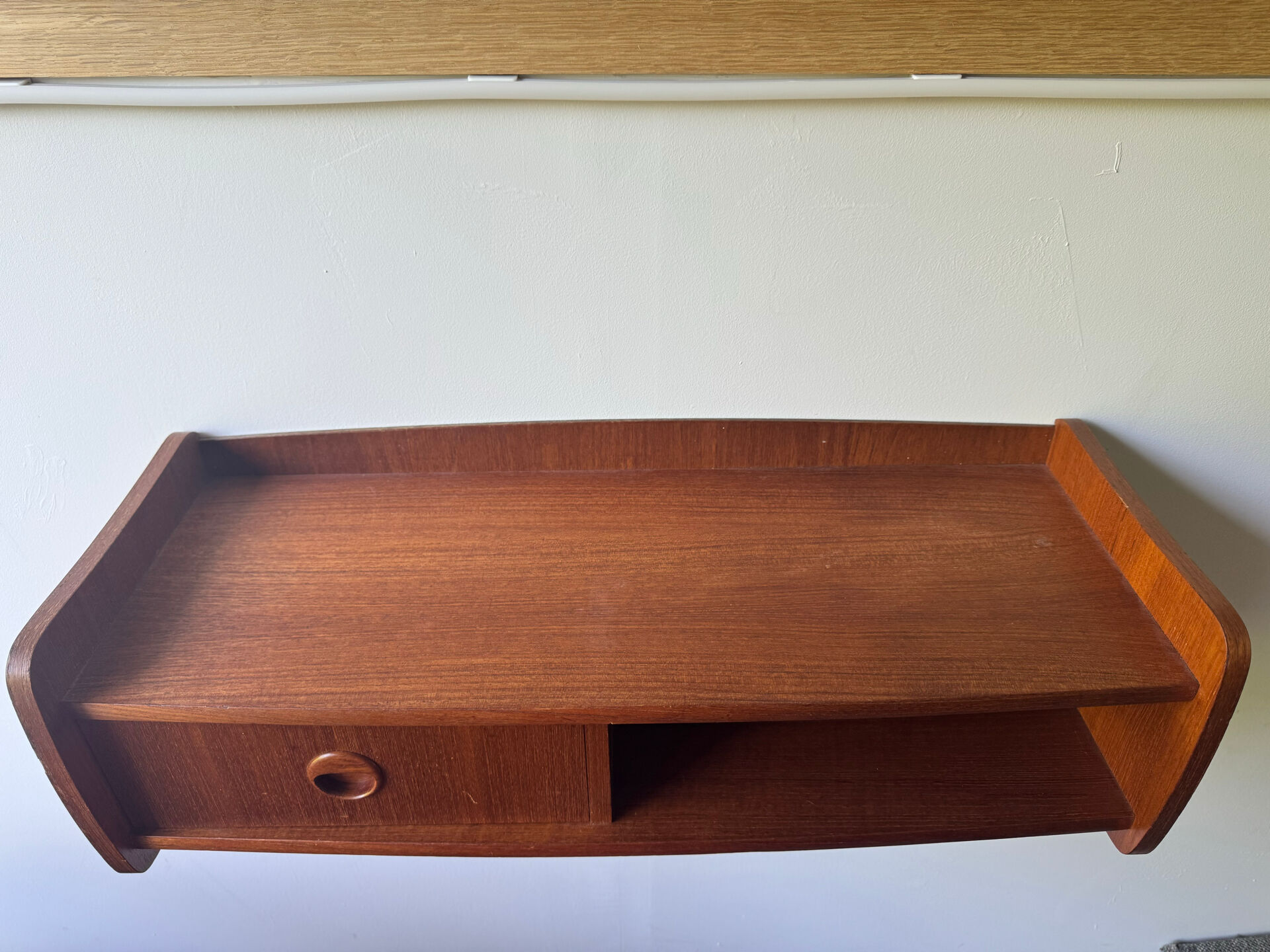 Vintage Danish Teak Floating Shelf