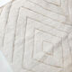 Moroccan Berber carpet blessed ouarain ecru plain with engraved diamonds 300x207cm