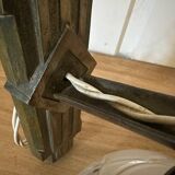 Art Deco wall lamp in metal and glass