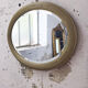 Napoleon oval mirror with 19th century cane
