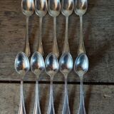 10 spoons ercuis trianon silver metal
