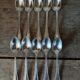 10 spoons ercuis trianon silver metal