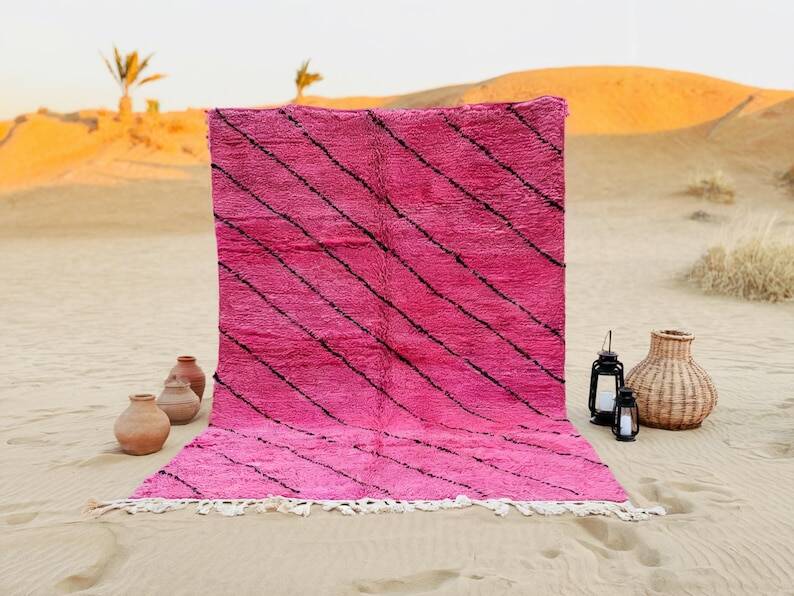 Traditional handmade decorated Berber carpet 200cmx300cm