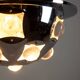 Oscar Torlasco. Chrome-plated metal "satellite" chandelier. 1970s.