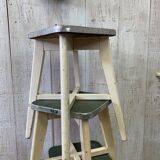 Series of 3 workshop stools