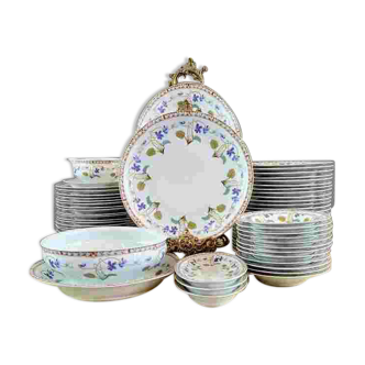 Service En Porcelaine Haviland Limoges 68 Pièces, Modèle Impératrice Eugéni