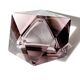 Faceted glass trinket dish, Murano, 1960s, amethyst color