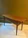 Table basse en teck et cannage , années 1970