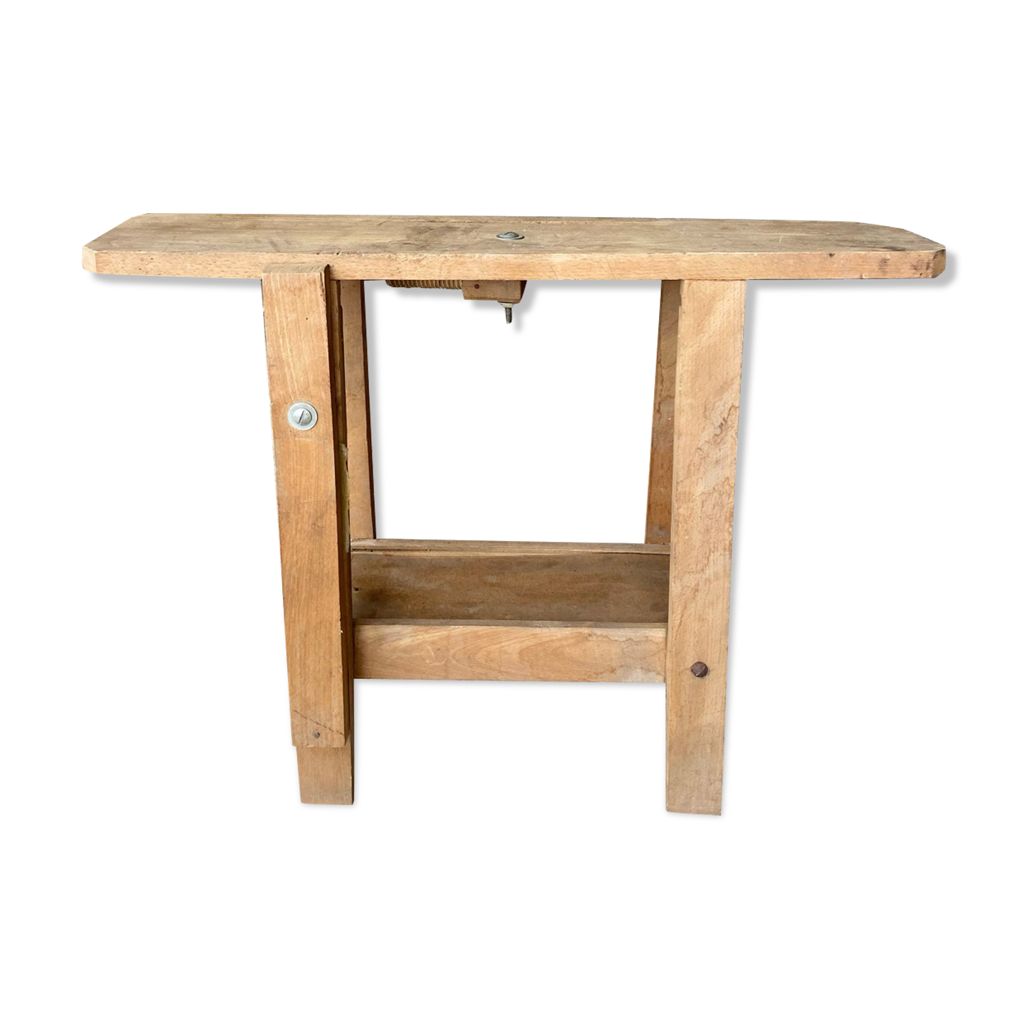 Old wooden workbench for children