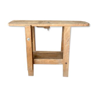 Old wooden workbench for children