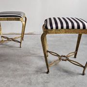 Pair of Mid Century Modern ottomans by Pier Luigi Colli from the 1950s.