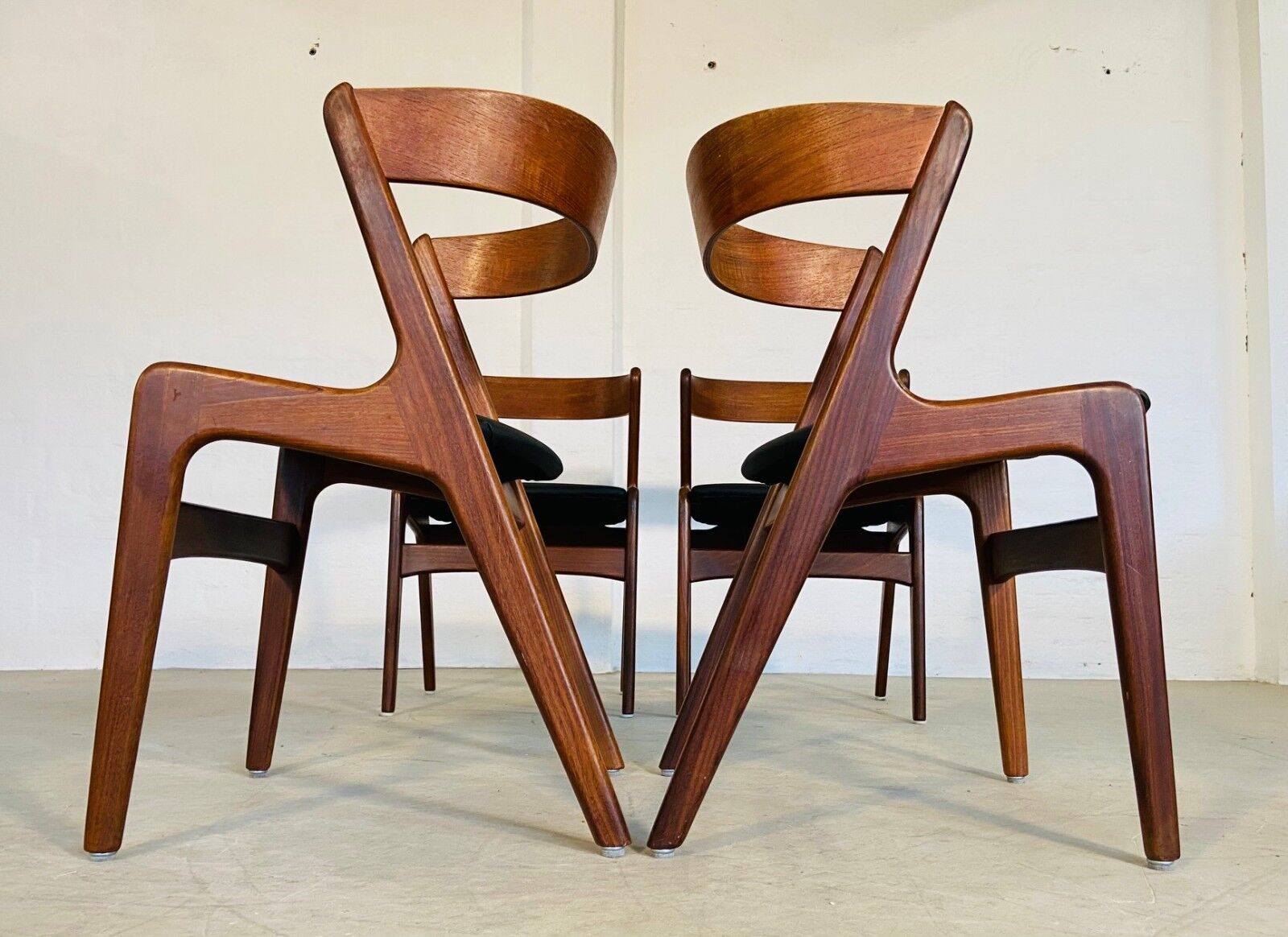 Chaises à manger vintage danoises par Kai Kristiansen pour Schou Andersens MøbelFabrik