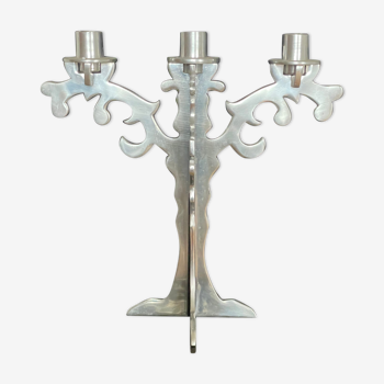 Removable stainless steel metal chandelier 3 branches