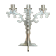 Removable stainless steel metal chandelier 3 branches