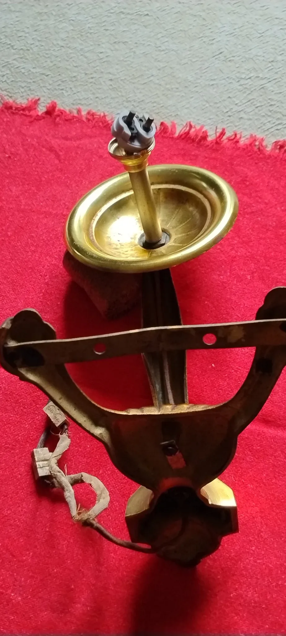 Old gilded wall light