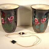 Pair of art deco basin lamps