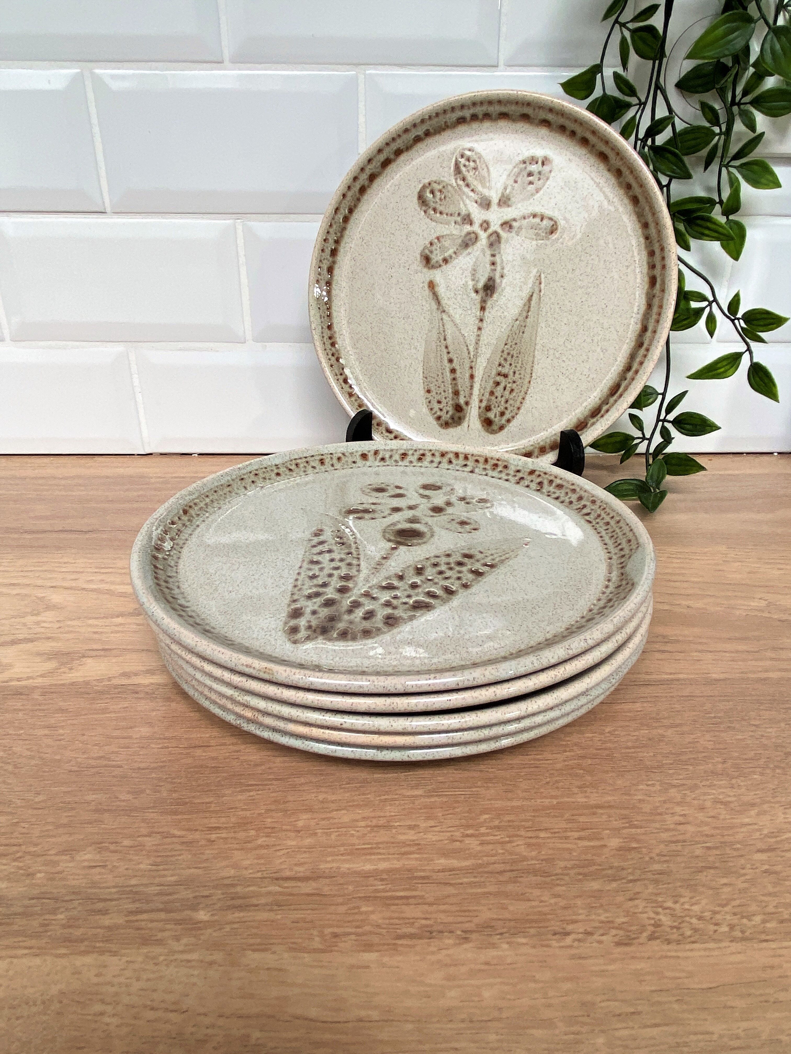 6 dessert plates Sarreguemines Morzine