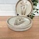 6 dessert plates Sarreguemines Morzine