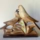 Sculpture céramique Art Deco oiseaux Charles Lemanceau