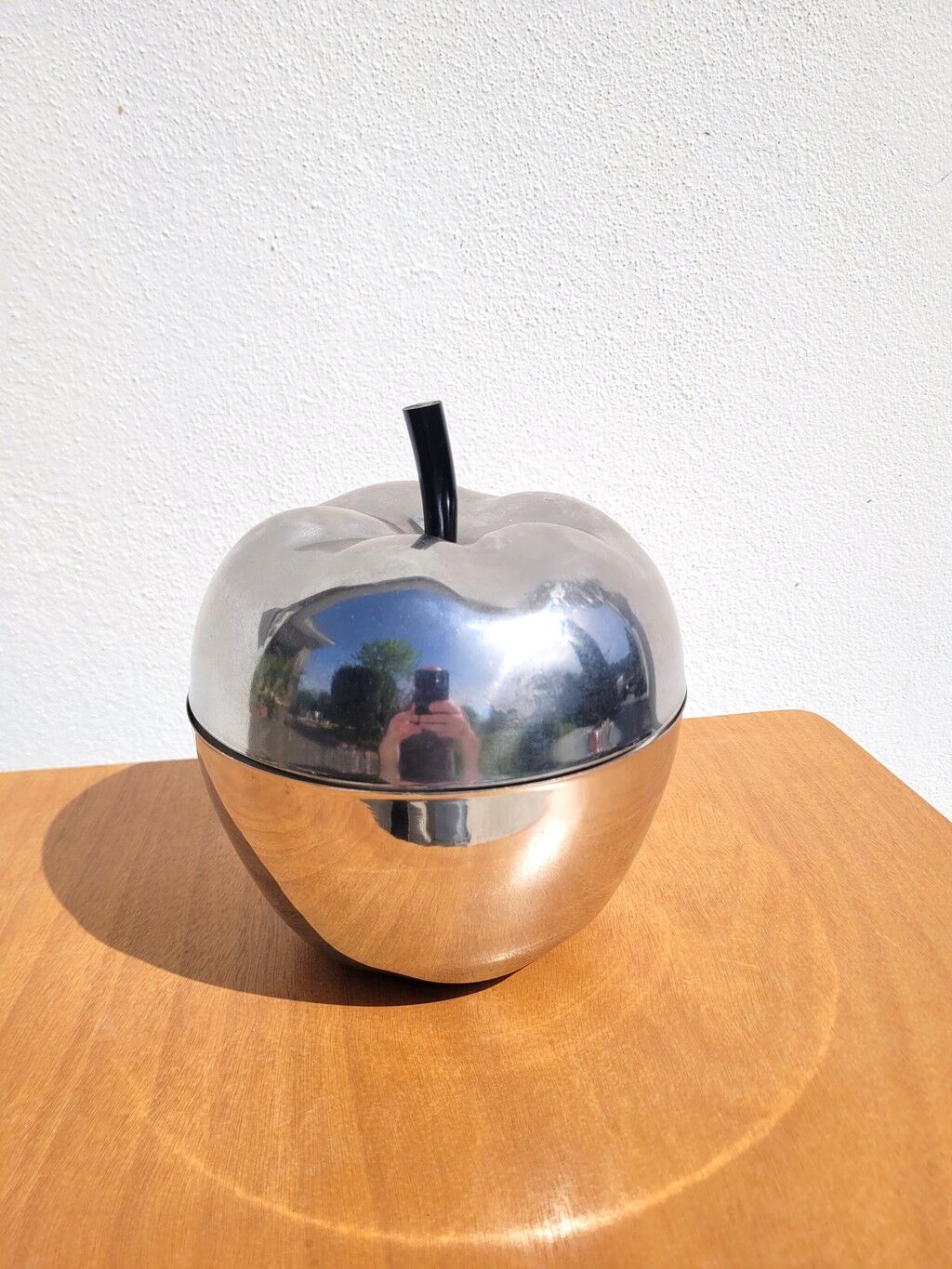 Pomme à glaçons métal chromé vintage