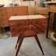 Worker sewing box feet compass