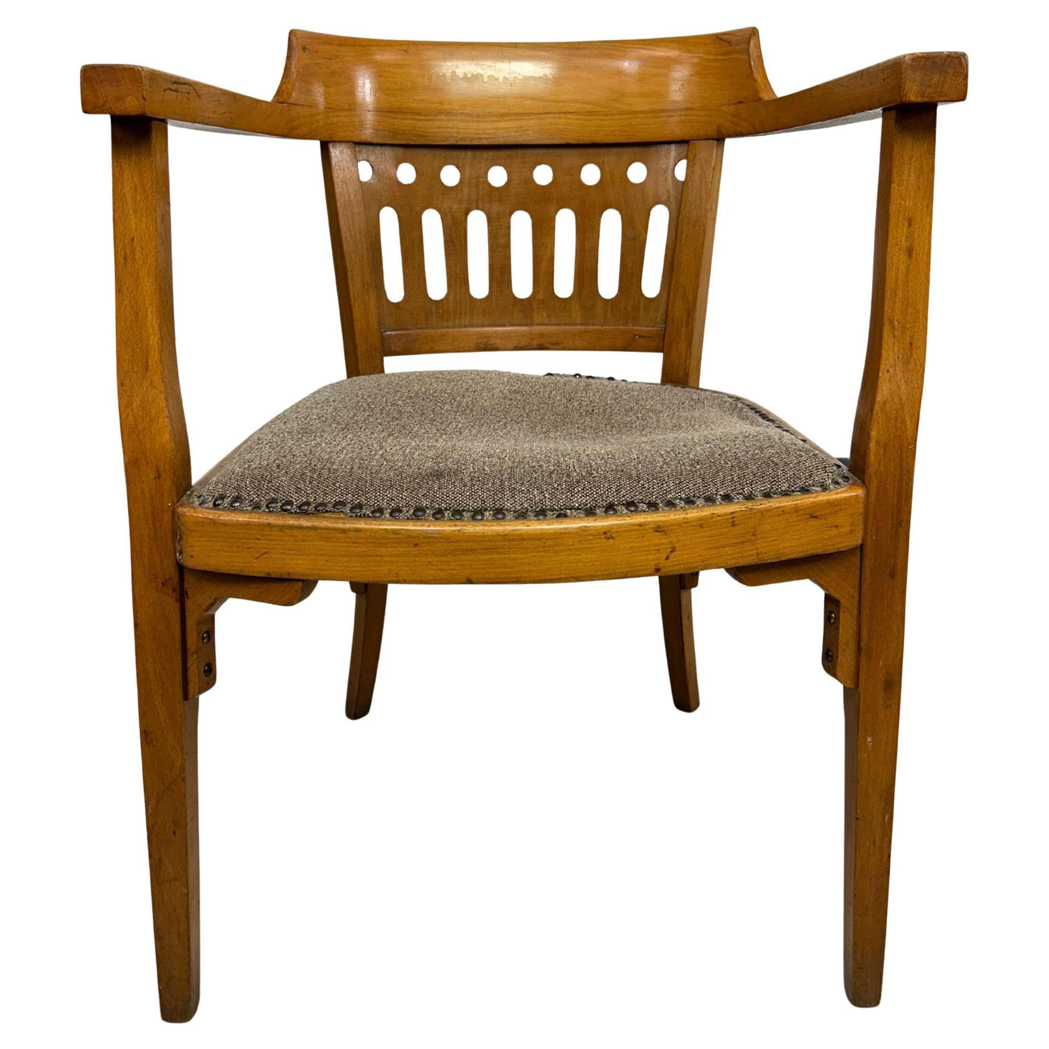 Vienna Secession armchair by Otto Wagner executed by Pancota Vienna
