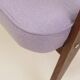 Mid-century modern armchair, oak wood, natural wool.