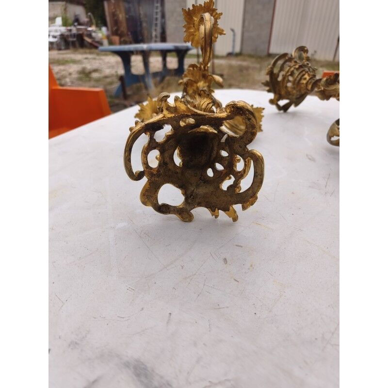 Paire de candélabres en bronze XIXe siècle