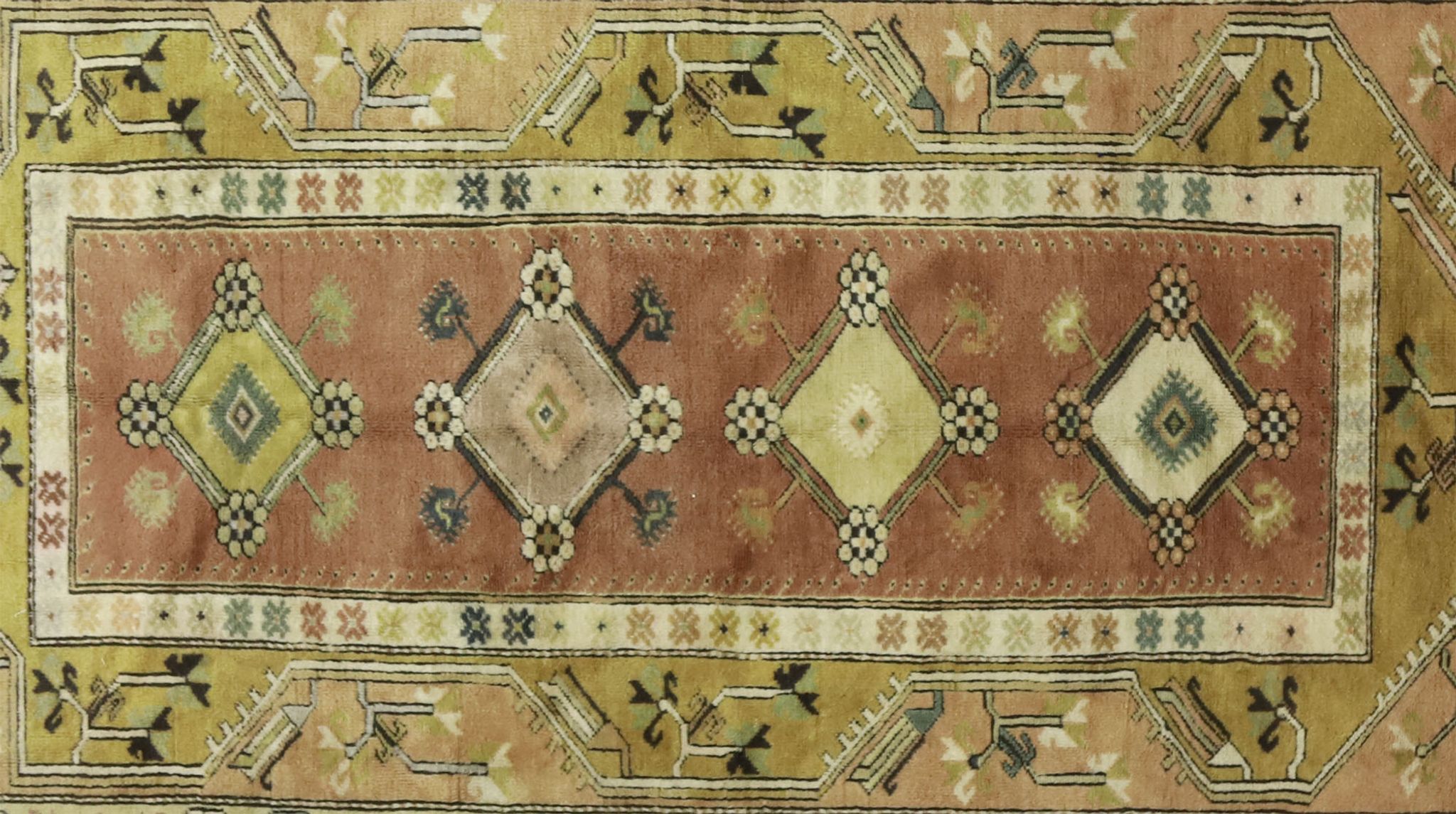 Anatolian handmade vintage rug 312 cm x 198 cm