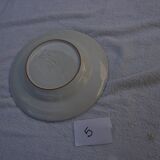 Assiette creuse verrerie de biot motif classique "oiseau"