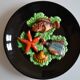 Assiette decor poissons vallauris annees 60