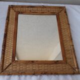 Rattan mirror