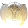 Transparent and pulegoso “disks” murano glass wall sconce